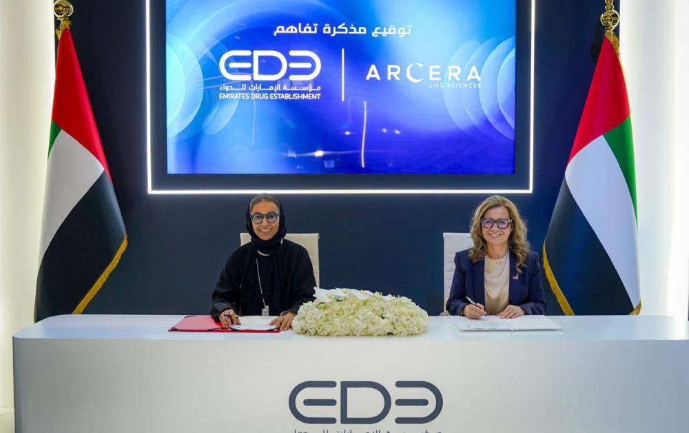 EMIRATES DRUG ESTABLISHMENT AND ARCERA SIGN AGREEMENT TO ADVANCE PHARMACEUTICAL MANUFACTURING IN THE&nbsp;UAE